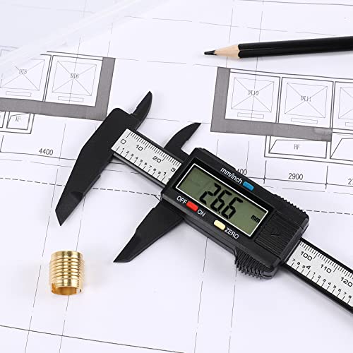 Digital Caliper,0-6 inch/150 mm,inch and Millimeter Conversion,LCD Screen
