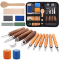 VIBRATITE Wood Carving Kit, 19 PCS Wood Carving Tools for Beginners - color: 19PCS