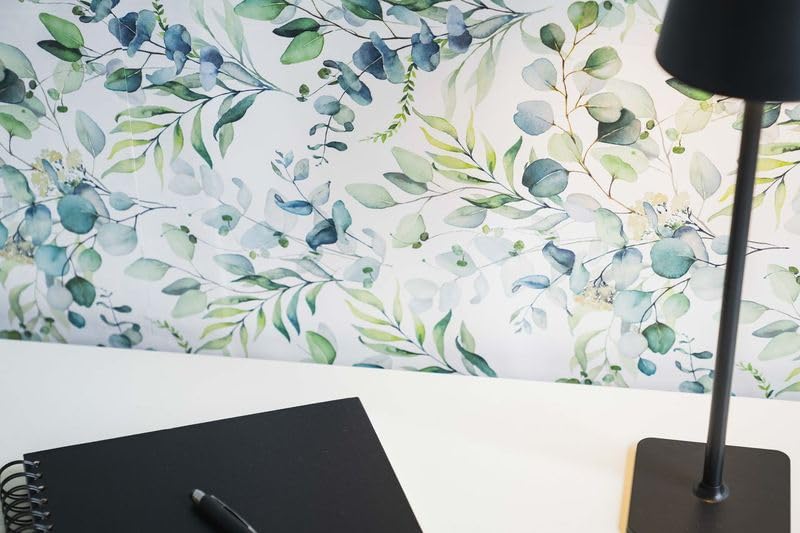 Main Street Peel and Stick Wallpaper Sheets, Eucalyptus, 12-Pack - style: Eucalyptus