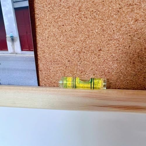 8 Pieces Mini Cylindrical Level Small Horizontal Bubble Levels 9.5x40mm Bubble Spirit Level Measuring Layout Tools