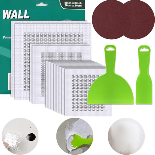 GALAXYFIBER Drywall Repair Kit, 16 Pieces, 4-6-8 inch Drywall Patch kit, Wall Repair Patch kit, Wall Patch Repair kit, Drywall Hole Patch, Drywall Patch kit, Wall Hole Repair kit, Drywall Patch Hole.
