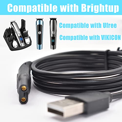 Charger Cable Compatible with Ufree/Brightup/VIKICON Beard Trimmer All-in-one Multifunctional Grooming kit Hair Clippers USB Cable - color: For-Brightu..