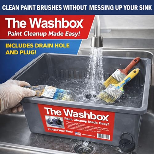 Paint Tray for Brush Clean Up Large Insert for Sinks to Make Paint Cleanup Easy - color: Gray
