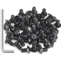 55 Pieces M5 x 8mm Button Head Socket Cap Screws, Thread Pitch 0.8mm, Sutemribor M5 Black Screws, 10.9 Grade Alloy Steel, Black Oxide Finish, Fully Threaded - size: M5 x 8mm, style: Button Head