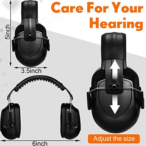 Yunsailing Noise Reduction Headphones NRR 28dB Hearing Protection Ear Muffs Protection Headphones for Shooting Construction - color: Red, Black, Blue