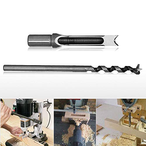 SaferCCTV 5/8 Inch(16mm) Woodworker Square Hole Drill Bits Woodworking Hollow Mortising Chisel Set - size: 5/8-Inch