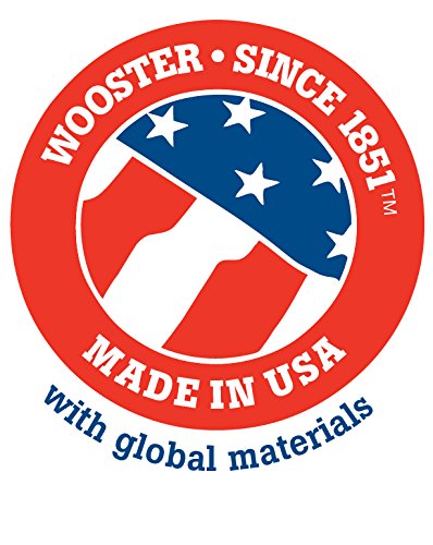Wooster Z1216-1 Pro Classic White China Bristle Thin Angle Sash Paintbrush 1" - size: 1 Inch