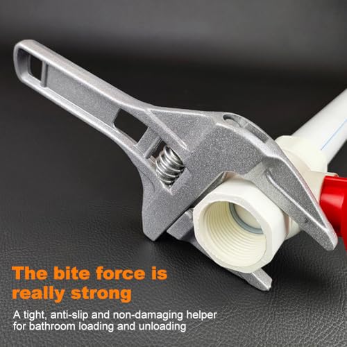 Adjustable Wrench, 6-68mm Wide Jaw Aluminum Alloy Short Handle Wrench