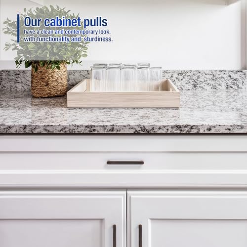 Oil Rubbed Bronze Cabinet Pulls Cabinet Handles, 3-3/4 Inch, 10 Pack | Zinc Alloy Handles, Modern Bar Grip, Kitchen Cabinet Update, For Dressers, Bathroom Vanities, Cupboards, Furniture Projects - color: Oil Rubbed Bronze, size: 3-3/4 Inch Hole Center