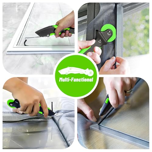 King&Charles Versatile Screen Roller Tool, 3pcs Different Roller+Hook+Trim