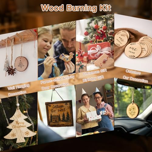 Wood Burning Kit - All-in-One Wood Burning Tool Pen Wood Burner Kit