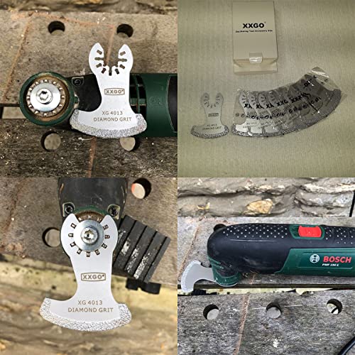 XXGO 8 Pcs Oscillating Multitool Diamond Blade for Grout Removal XG8001S - size: 8 PCS