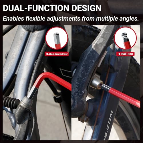 13-Piece Jumbo SAE Hex Key Set (1/16” – 5/8”) – Extra Long Arm Ball End Allen Wrenches – Heavy Duty CR-V Steel L-Keys for Automotive, Industrial & Machinery Repair - style: SAE 1/16”-5/8"
