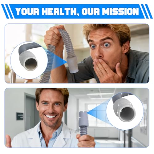 CPAP Hose Brush Durable cpap Tube and Mask Cleaning Brush, 7-Foot CPAP Hose Cleaner for 19mm(Standard 22mm), 15mm Diameter Tubes, 7-Inch Handy CPAP Brush for Mask, Water Chamber (Light Blue)