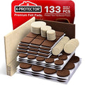 Felt Furniture Pads X-PROTECTOR 133 PCS Premium Furniture Pads - Felt Pads - size: 133 PCS Brown & Beige, Round & Square