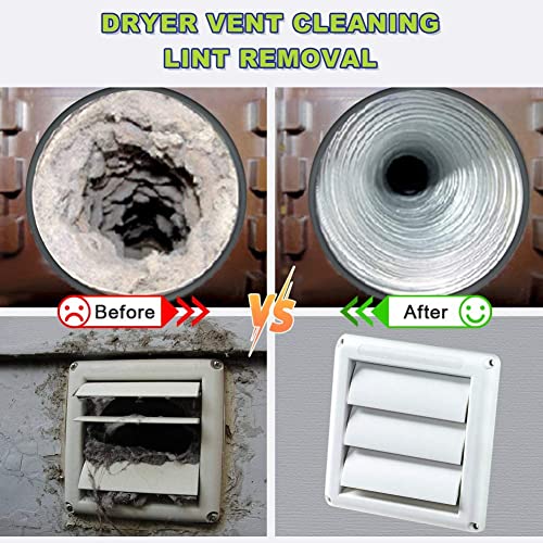 Sealegend 2 PCS Dryer Vent Cleaner Kit, Dryer Lint Vacuum Attachment&Brush - color: Deep Blue