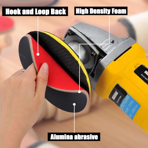 MAXMAN Foam Sanding Pads Assortment, 6" Sanding Sponge Set, 180-3000 Grit | 12Pcs Bowling Sanding Pads, Reusable Wet Dry Sandpaper Block, for Random Orbital Sander, Wood, Metal, Auto & Curved Surfaces - size: 6 inch, style: 180-3000 Grit
