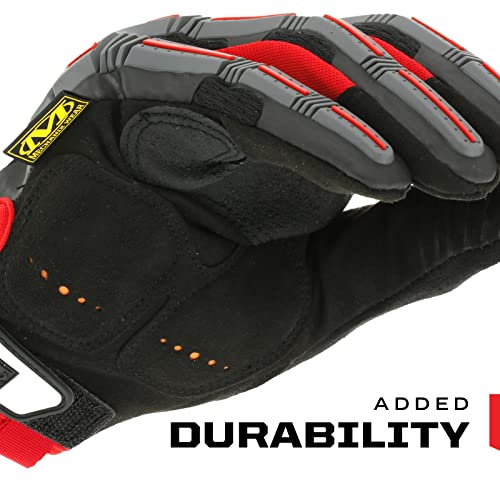 Mechanix Wear M-Pact Impact Resistant Work Gloves Red/Black Medium - color: Black/Red, size: Medium