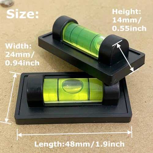 5Pcs Standard Bubble Levels Magnetic Magnet Bubble Spirit Level for Leveling RV, Camper, Travel Trailer, Camping, Turntable, Phonograph, Tripod - size: Style A, Magnetic