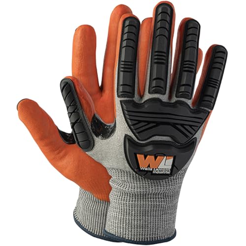 Wells Lamont Cut Resistant Nitrile Work Gloves – ANSI Rated, Touchscreen, Puncture Resistant – Safety Gloves - size: Small, style: 1 Pair