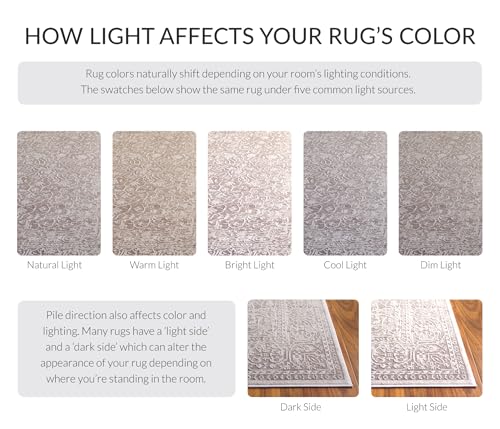 SAFAVIEH Reflection Accent Rug 2'3"x3', Beige & Cream RFT670A - color: Beige/Cream, size: 2'3" x 3' (Rectangular)