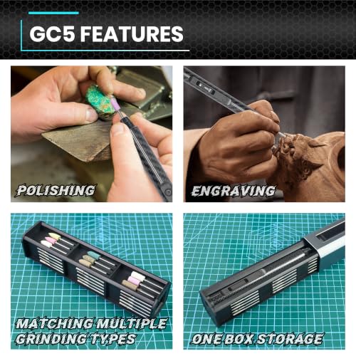 ARROWSPACE Engraving Pen, 30000RPM, Engraver Tool with 39 Bits,OLED Display