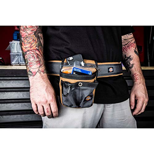 Dickies Heavy-Duty Padded Work Belt for Contractors, Quick-Release Buckle, Adjustable, 3-Inch Width, Holds Most Tool Belt Pouches, Grey/Tan - color: Tan