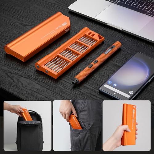3.7V Precision Screwdriver 52in1 Kit for Laptop Phone - color: 52-in-1-orange