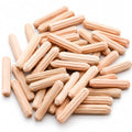 48Pcs 4mm x 20mm / 5/32 Inch x 0.79 Inch Wooden Dowel Pin - size: 4 x 20mm