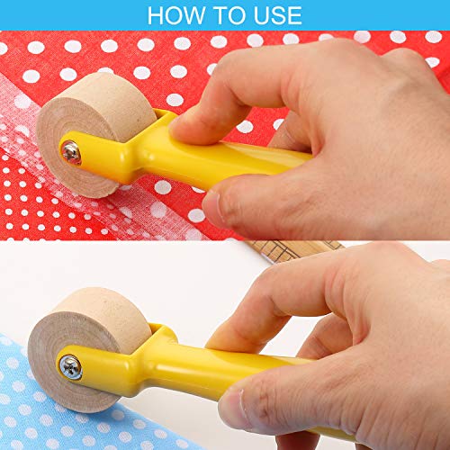 Blulu 2 Pcs Quilting Seam Roller, Sewing Seam Wallpaper Roller
