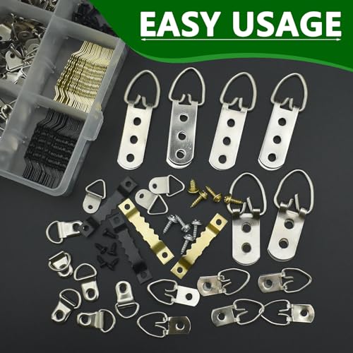 Picture Hangers Metal Kit 415pcs 7 Sizes