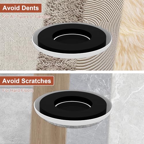 Furniture Sliders for Hardwood Floors: Multi-Surface 3-in-1 Moving Sliders - size: 4.3in Round 8+8+1Pack