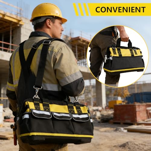 Heavy Duty Tool Bag with Waterproof Bottom
