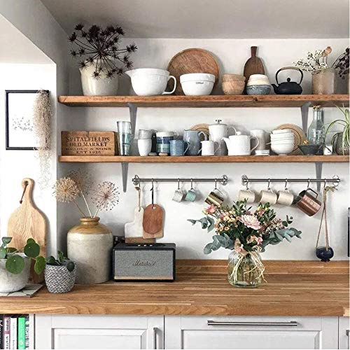 Metal 3" x 4" inch Wall Corner Angle Shelving Shelf Brackets, Grey, Pack of 20 - size: 3" x 4" inch