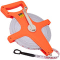Open Reel Tape Measure 330 Feet, Fiberglass Tape Measure, Yard Measuring Tape Fit for Sports Field, Outdoor, Engineer,Track, Durable Dual-Sided Measuring Reel with Feet and Meters (1/2') - size: 100 m
