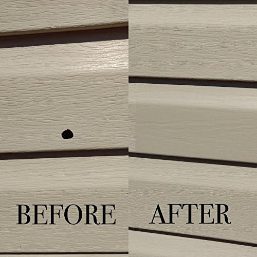 Mendyl Vinyl and Stucco Siding Repair Kit - Cover Any Cracks Holes or Blemishes - White Durable Self-Adhesive Paintable Vinyl Siding Patch Cut to Fit and Cover Any Cracks - 2 Patches (2)