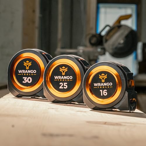 Tape Measure 25 FT - Measuring Tape Retractable - Oversized & Double-Sided Print - Blade Lock, Finger Brake - High Performance Nylon Coating, 10' Stand-Out - 13' Reach / 1-1/16" Blade - size: 25 FT, style: Single
