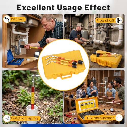 2000 Plumbing Plug Tool Kit, Water Stopper for Pipes 1/2", 3/4" and 1"