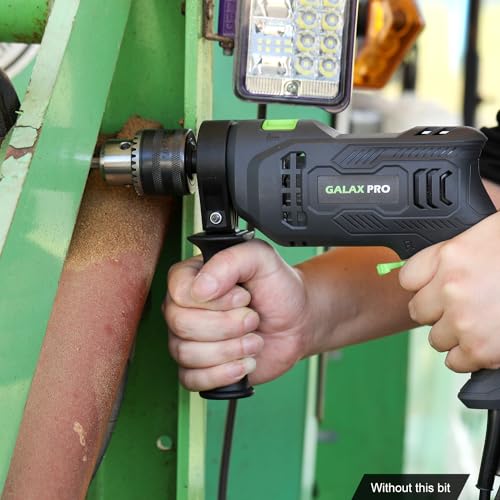 GALAX PRO 4.5Amp 0-3000RPM Corded Hammer Drill with 12 Variable Speed - style: Hammerdrill with 5pcs drill Bit