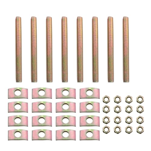 8PCS Solid Half Moon 3 in1 Connector 8x80mm Tabletop Combination Furniture Connector Bolt and Nut Metal Hardware for Tables Beds Shelves - size: 8x80mm