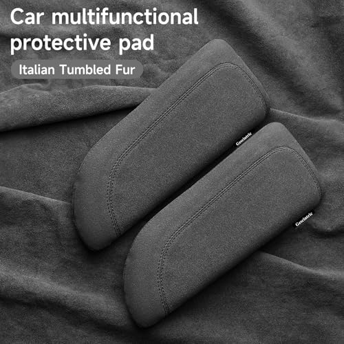 Alcantane Elbow Rest: Memory Foam Support for Car Legs and Knee, Anti-Fatigue - color: black left hand pad