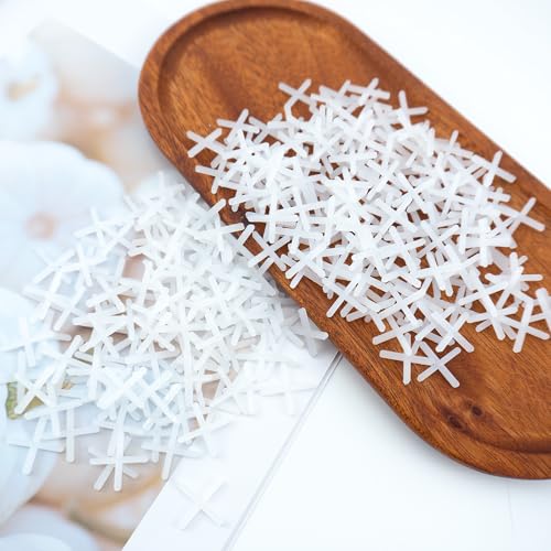 BlingKingdom 300 PCS Plastic Cross Shape Tile Spacers, 2 mm Tile Joints