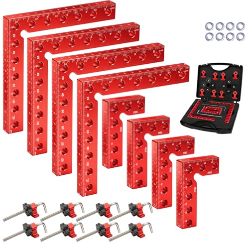 8PCS 4PCS 5.5" & 4PCS 3.14" Corner Clamps for Woodworking - size: 8pcs