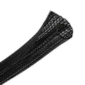 Cable Management Sleeve, Split Design, 10FT - 1 Inch, Black - color: Black, size: 1"-10ft