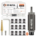 Jack nut Installation Tool Set Hand Thread Insert Jacknuts with Tool Kit - size: BLACK 1/4-12PCS With Tool