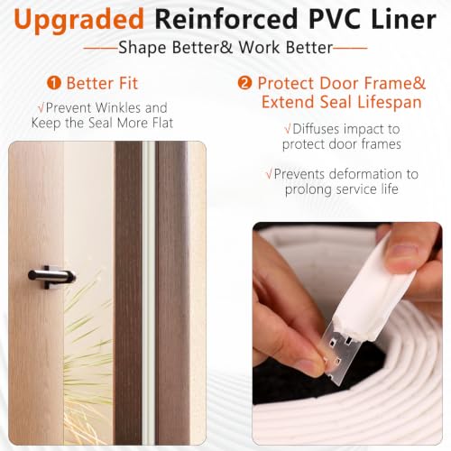 9.8 Ft V Shape Weather Stripping Door Seal Window Insulation Strip - size: 1 Pack*9.8 Ft