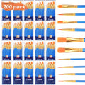ESRICH 200PCS Paint Brushes, Paint Brush for Acrylic Painting - color: Blue, size: 200