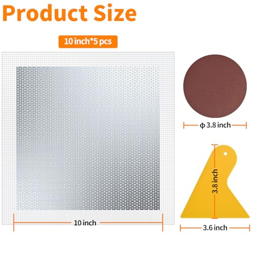 Wall Patch Drywall Repair Kit, 10 x 10 Inch, Self-Adhesive Mesh Patch, Permanently Repairs Damaged Large Walls Hole and Ceilings - size: 10in