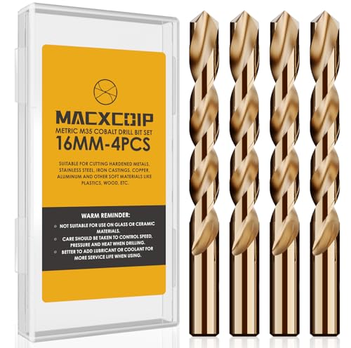 Metric 4Pcs 16mm M35 Cobalt Drill Bit Set - size: 16mm（4pcs）