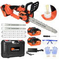 12 Inch Electric Chainsaw, Cordless Chain Saw with 2x4.0Ah Battery